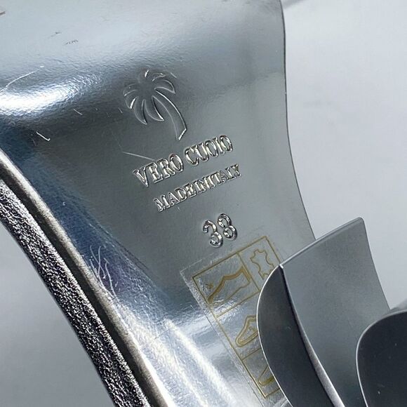 Palm Angels Palm metallic leather sandals size 38 - Picture 14 of 14